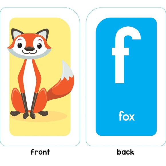 School Zone Alphabet Flash Cards Ages 3+ Preschool Letter & Word Learning - Picture 5 of 7